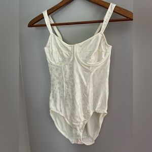 Vogue Bra Vintage Bodysuit Floral 36B